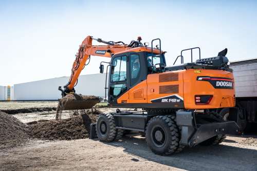 Doosan запускає лінійку колісних екскаваторів нового покоління