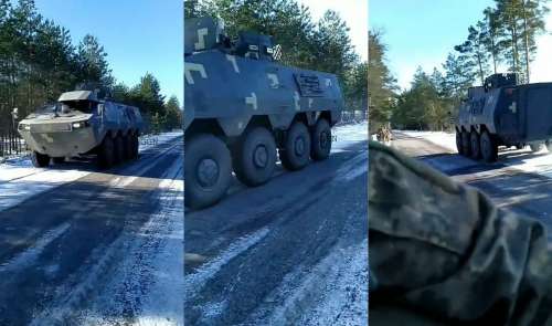 На передовій вперше помічено новітній вітчизняний БТР