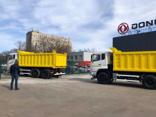 На Житомирщину вирушила партія нових самоскидів Dongfeng