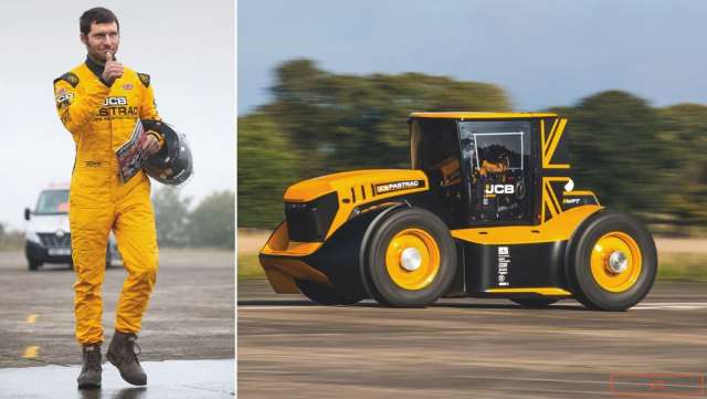 Гоночний трактор JCB встановив новий рекорд швидкості