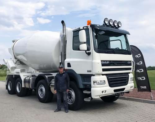 DAF поставив в Україну автобетонозмішувач з бочкою Mulder